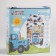 Bed Blue Blue Tractor "City" 112x147 cm, 60x120+20 cm, 40x60 cm, 100% cotton, tilon 125g/m2