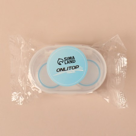 Set for contact lenses, in case, 3 objects, transparent color/mix-5