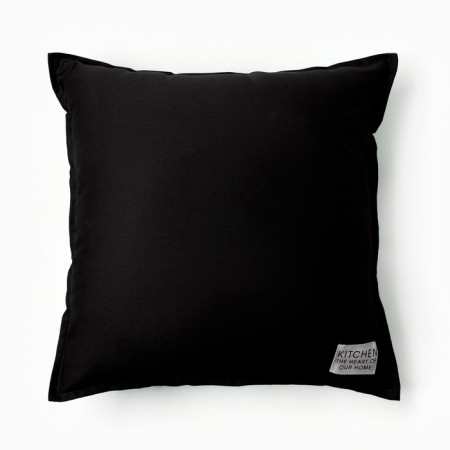 Ethel pillow, 45x45+1 cm, black, 100% cotton