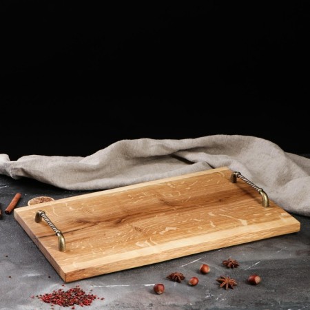 Wooden countertop from slab, 50x30 cm, array of oak-4