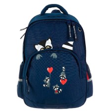 School backpack Bruno VisConti, 40 x 30 x 16 cm, ergonomic back, 