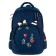School backpack Bruno VisConti, 40 x 30 x 16 cm, ergonomic back, "raccoons, hearts"
