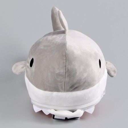 Baby plush backpack for the boy "Shark", 30 x 7 x 20 cm-2