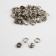 Shirt buttons, open, with the installer, d = 10 mm, 15 pcs, silver color
