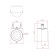 Technical C063CL-L12W4K, LED, 13 W, 89x8127 mm, 1300 lm, 4000K, white lamp