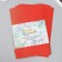 Foamiran "red orange shine" 2 mm format A4 set 5 sheets