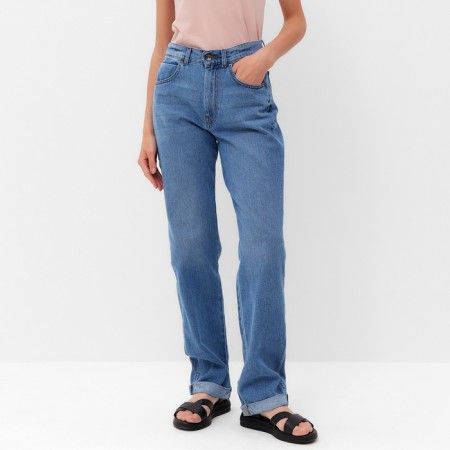 Pants women's jeans minku Selvedge Denim Blue color, rr 48-5