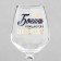 A glass for the wine "Goddesses are born in April", a neckline, 350 ml