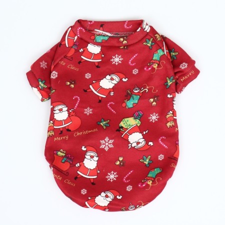 New Year's sweatshirt for animals "Gifts", Size S, Red (DS 25, OG 35 cm)-7