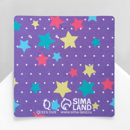 Acryl Earrings "Cars" drop and star, color pink blue-2