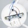Svetogor chandelier "Structure" 3x60W E27 white 51x51x29cm