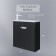 Tumbling under the Uperwood Modul sink, 60 cm, suspended, matte, black