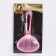 Pucrhee with self -cleaning Premium diode is round, with drops, lightweight, 10 x 19 cm, pink 74379