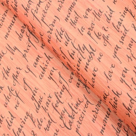 Package paper, ecolux fastened, "letter", pink/black, 0.7 x 5 m-1