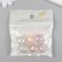 Beads plastic "Bear head with a colored middle" gloss mix 1.4x1.6x2 cm