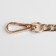 A chain for a bag, with carbines, iron, 12.5 × 7.5 mm, 60 cm, gold color