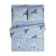 Bed linen 2 joint venture amore mio, size 180x210 cm, 175x215 cm, 70x70 cm - 2 pcs, blue color