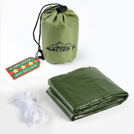 The universal “adventure” (transformed into a tent, sleeping bag), green-2