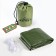 The universal “adventure” (transformed into a tent, sleeping bag), green