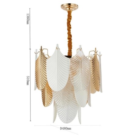 Suspension chandelier Pulcher 480 mm, E14-2