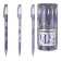Ballic handle Erichkrause Lavender Stick, rubber emphasis, node 0.7 mm, blue ink, letter line 2000 meters, mix