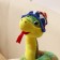 Soft toy "Snake", in a striped hat, 20 cm