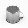 Magic mug "Maili", 550 ml, d = 9.5 cm, chrome -colored color