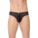 Men's panties Softline collection, lacing, black color, size XL
