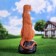 Garden Figure "Big Surita on Stone" 22x24x60cm