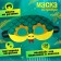 Carnival mask "Funny snake" color green