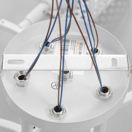 Gwen chandelier 5x60W E27 white 64x25x20cm-8