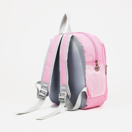 Baby backpack on a zipper, with a wallet, pink color-1