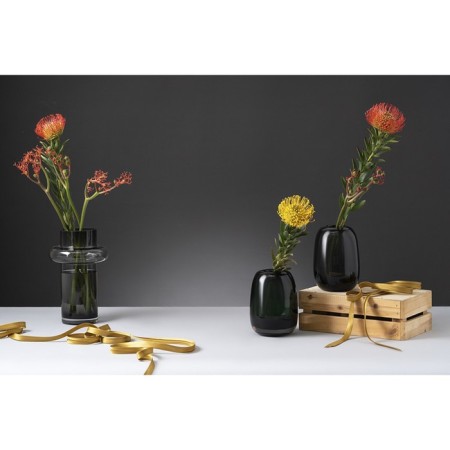 Bergenson Bjorn Vayr flower vase, 26 cm, gray color-2