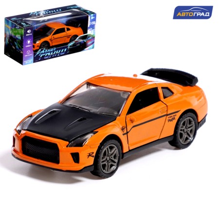 Metal machine “Night Racing”, Inertsin, 1:32, Doors, sound and light effects, Orange color open