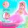 Fairy-tale doll "Beautiful Mermaid", bright pink color