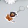 EVA keychain "Leo in a cap Ushainka Co-star" 5x6 cm