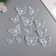 Stick Paper "Butterflies with patterns" matte blue set 12 pcs 12 cm, 10 cm, 8 cm