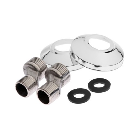 Bath mixer Zein Z2493, pour 35 cm, 35 mm cartridge, with shower, black/chrome-7