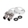 Bath mixer Zein Z2493, pour 35 cm, 35 mm cartridge, with shower, black/chrome