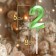 Candle in the cake on the ships "Fine", the number "2", the emerald, 5 cm