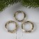 Set of garlands “thread” 2 m Rosa, IP20, silver thread, 20 LED, warm white glow, 3 modes, AG13x3, 3 pcs.