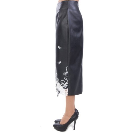 Women's skirt, size 42, black color-2