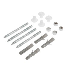 The toilet fastening set to the floor, 4 stilettos