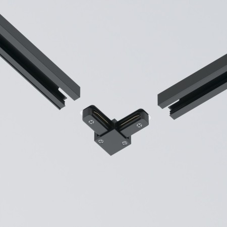 The Connector L-shaped for the Technical tra001CL-11B, 7x7x1.7 cm, black color is black-3