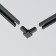 The Connector L-shaped for the Technical tra001CL-11B, 7x7x1.7 cm, black color is black