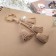 A keychain to the leatherette "The most tender", 16 x 4.5 cm.