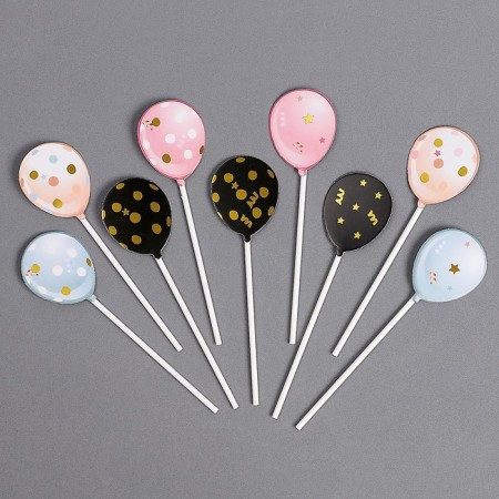 Decoration for the cake "Magic balls", in the set of 9 pcs.