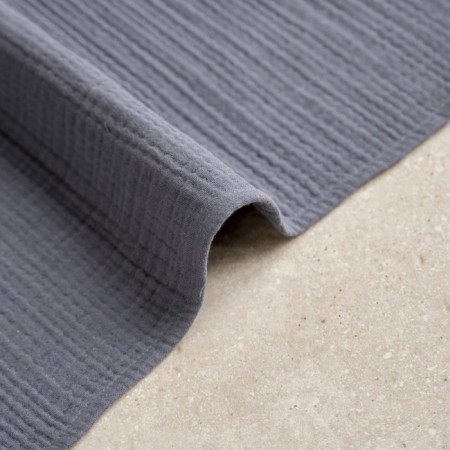 Pasionaria “Shifu”, Muslin, 250 gr, size 50x90 cm, dark blue color-1