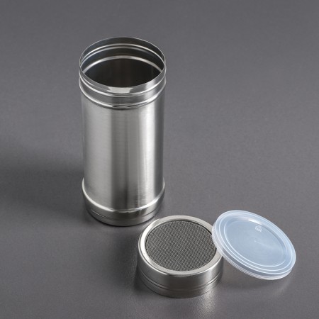 The capacity for spices "for sugar powder", 400 ml, silver color-2