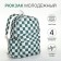 Youth backpack from textiles, 4 pockets, white/green color